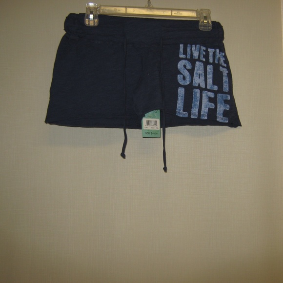Salt Life Pants - NWT Salt Life Navy Cotton Shorts